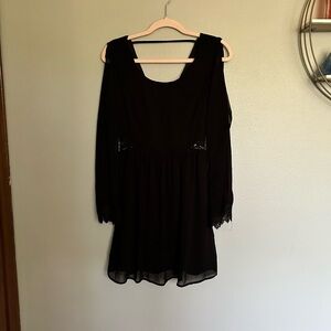 Doe & Rae long sleeve black dress